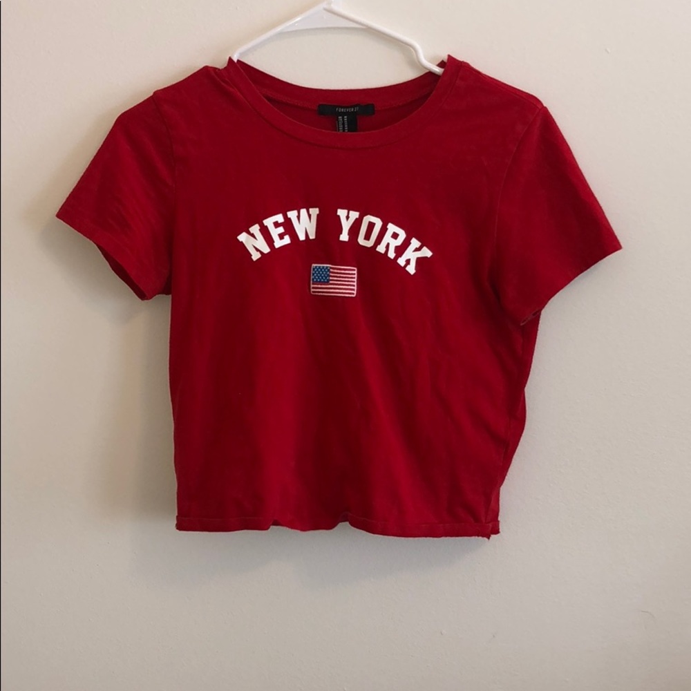 Red New York Shirt from forever 21